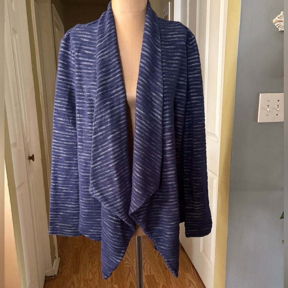 Lord Taylor Open Front Cardigan Cotton Blend Classic Casual Small